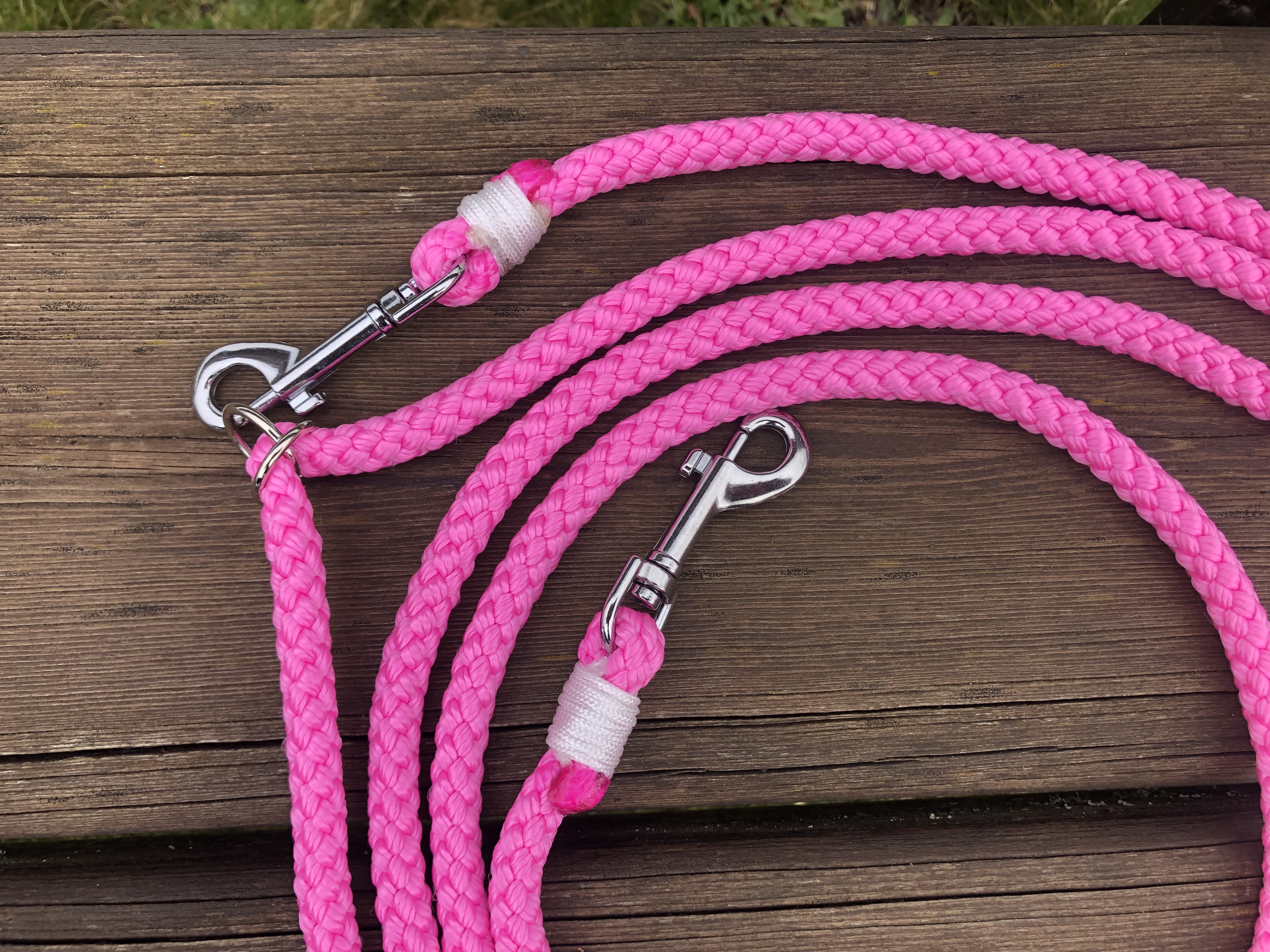 Růžové vodítko pro psa